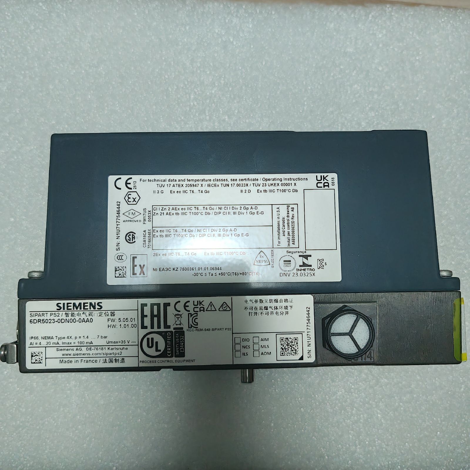 西门子阀门定位器6dr5023-0dn00-0aa0
